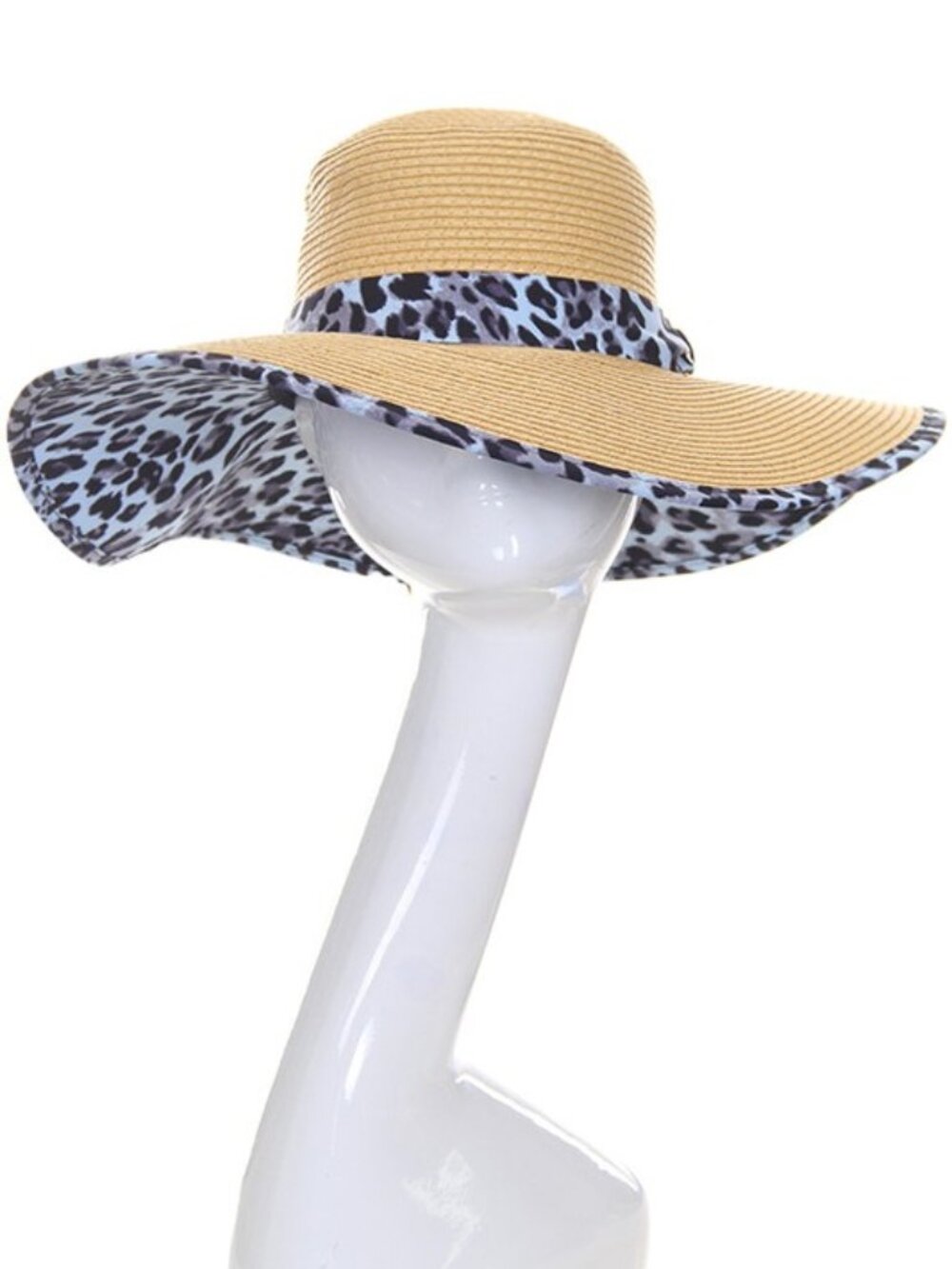 CC Brand Leopard Print Sun Hat